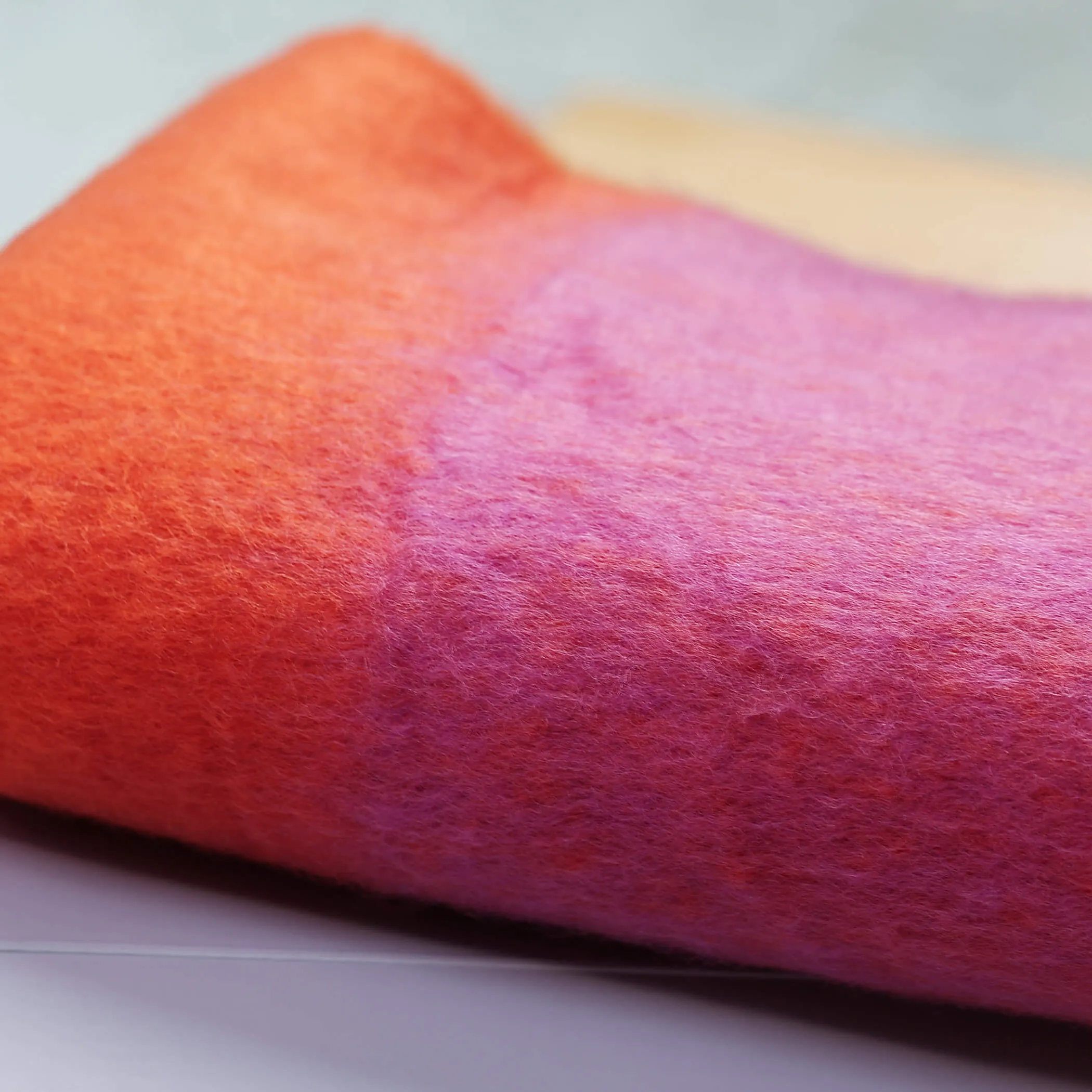 100% Certified Recycled Chunky Knit Oversized Ombre Scarf