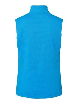215767 Soft Jersey Zip Up Gilet Blue