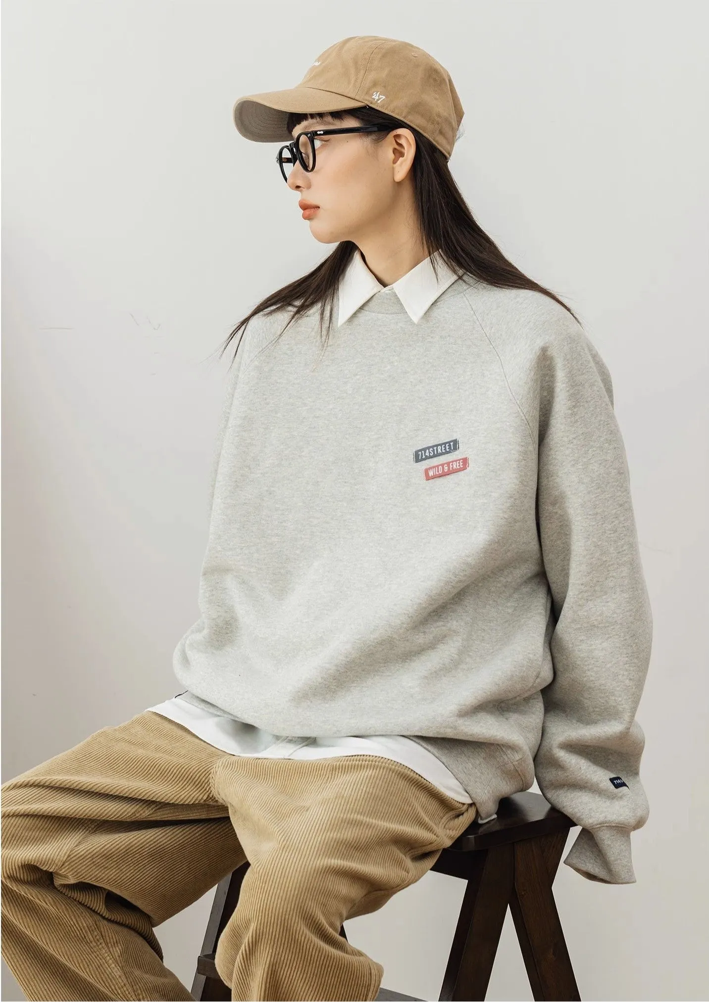714street ヘビーウェイトロゴスウェット 714ST086