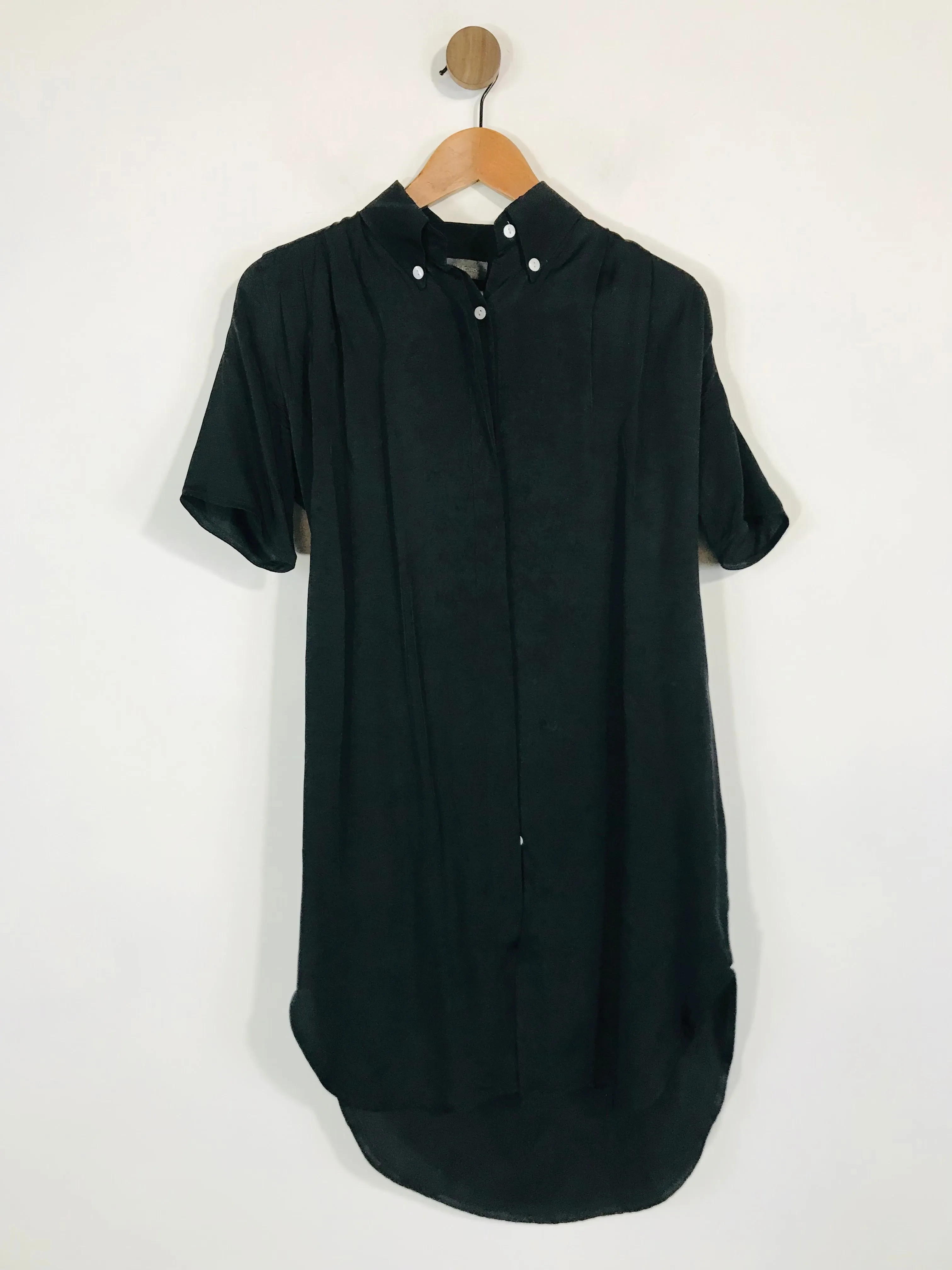 Acne Jeans Women's High Neck Shirt Dress | S UK8 | Black
