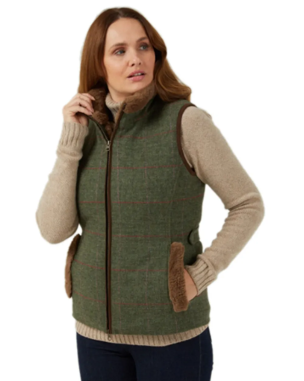 Alan Paine Combrook Tweed Ladies Gilet