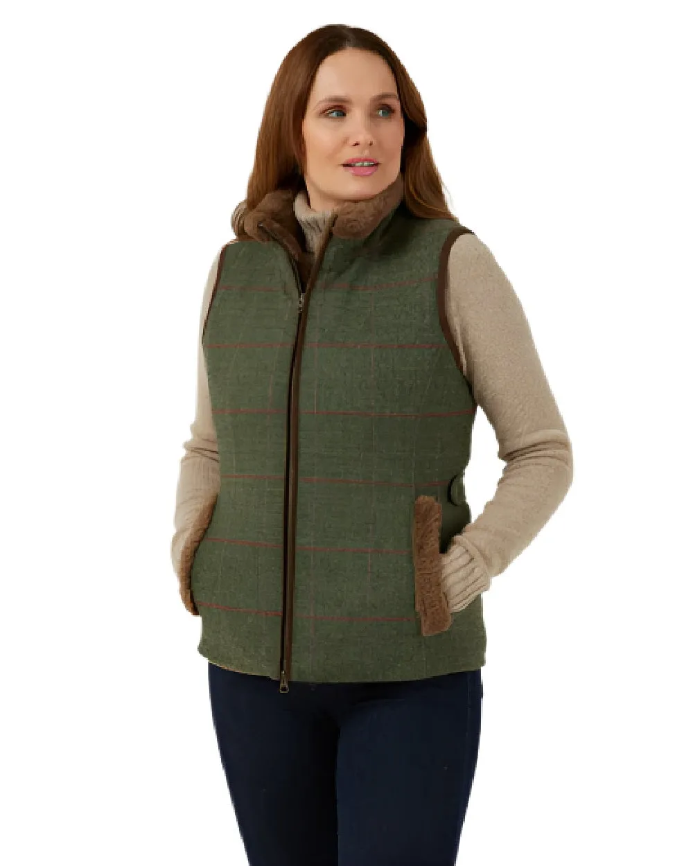 Alan Paine Combrook Tweed Ladies Gilet
