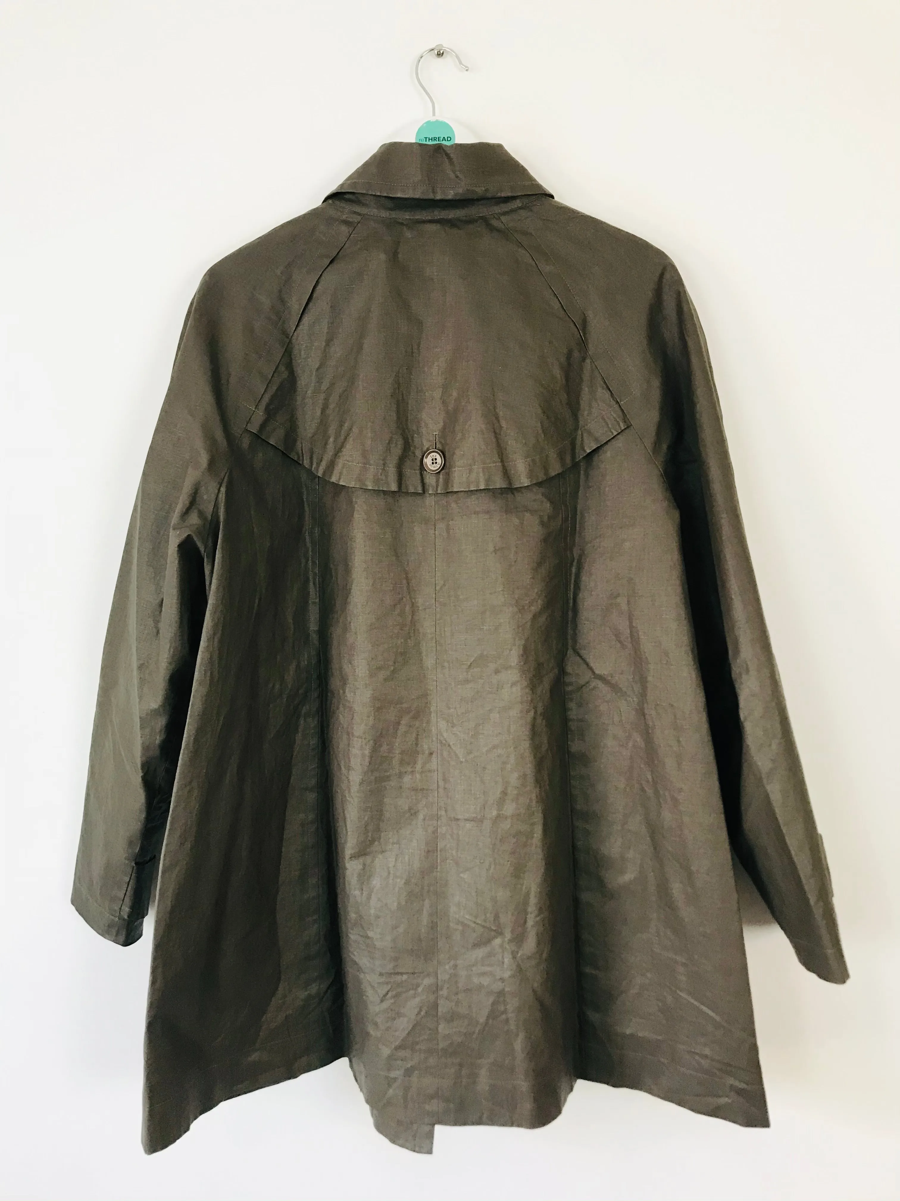 Armor Lux Women’s Wax Jacket Overcoat | 48 UK20 | Khaki Green