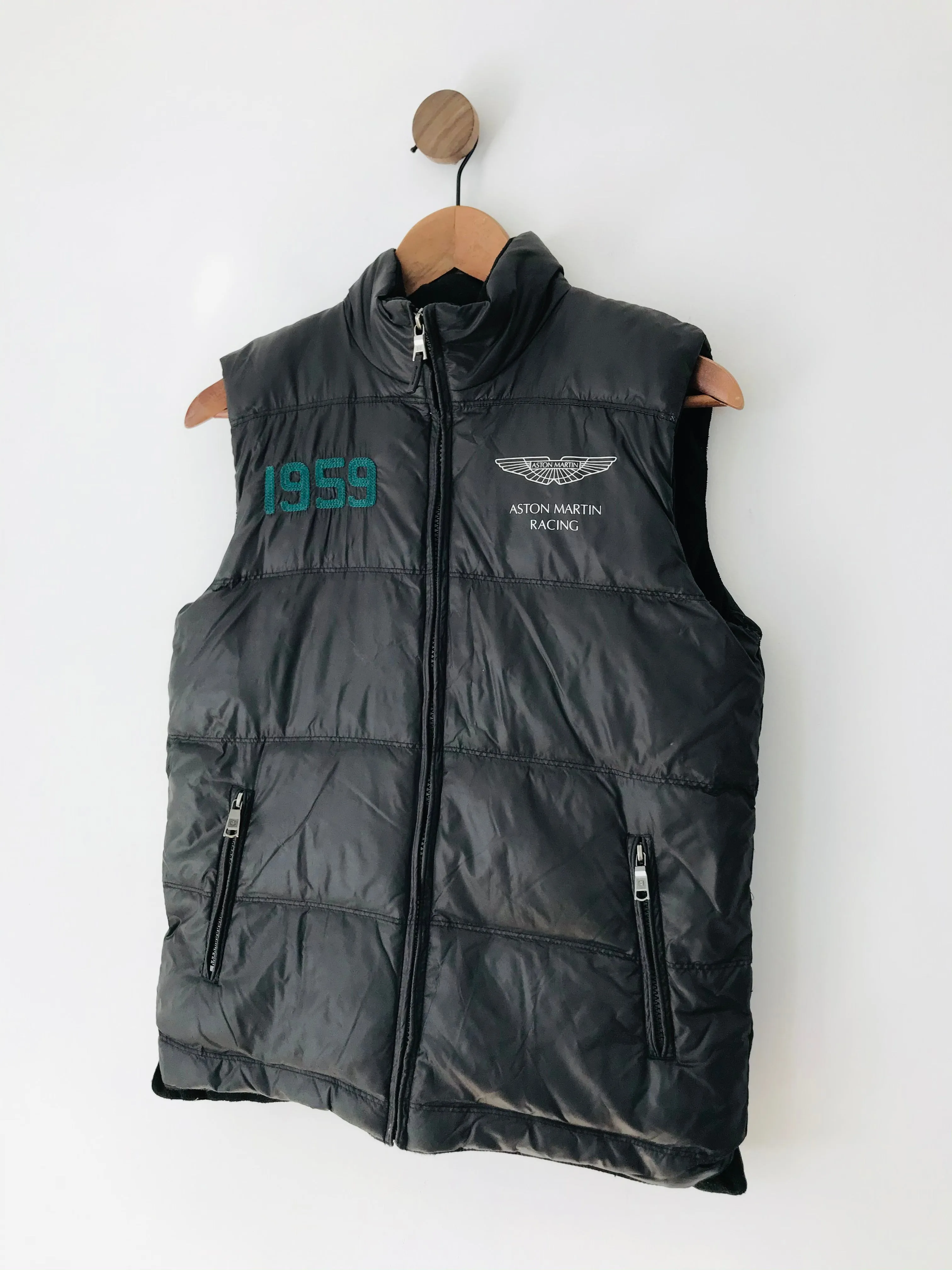 Aston Martin by Hackett Kid’s Racing Puffer Gilet | 13-14 Yrs | Black