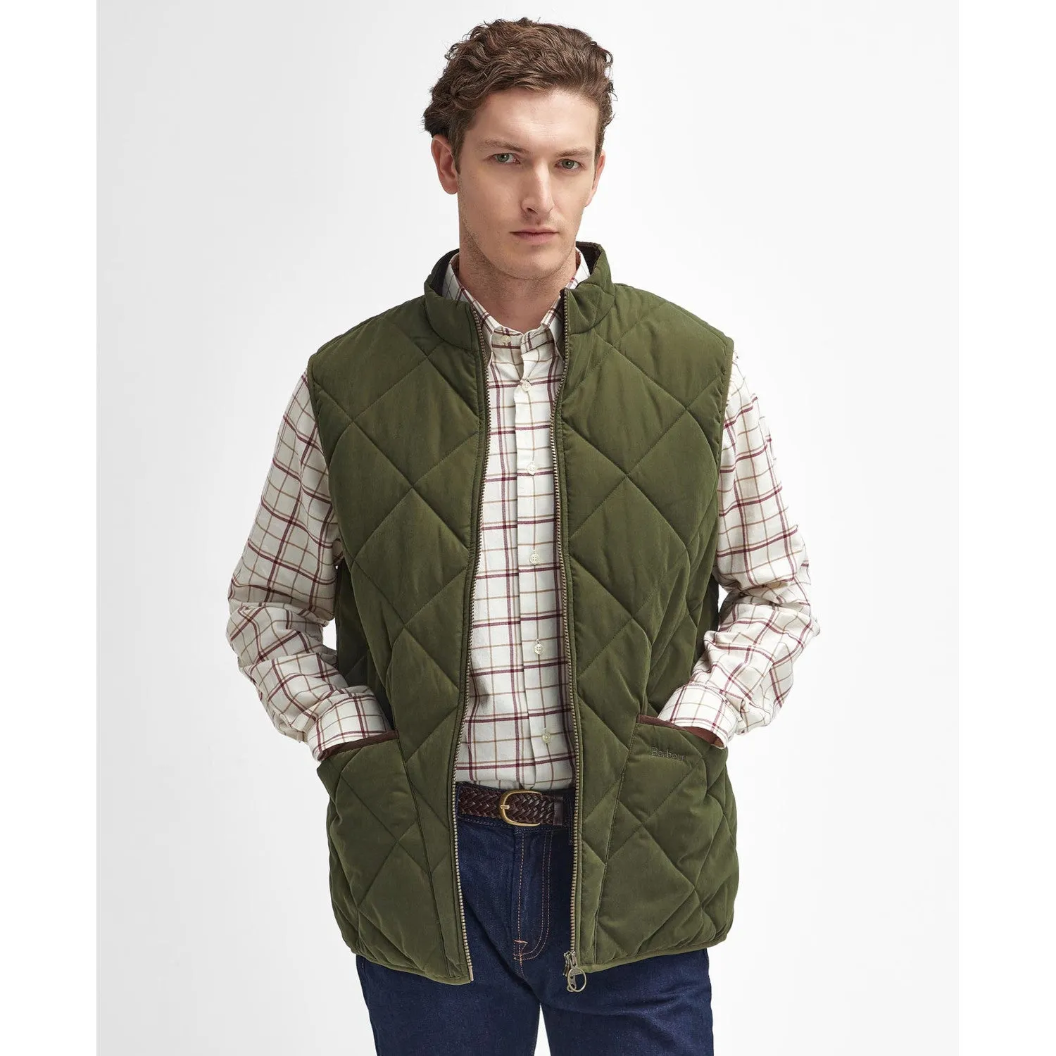 Barbour Country Liddesdale Olive Quilted Gilet