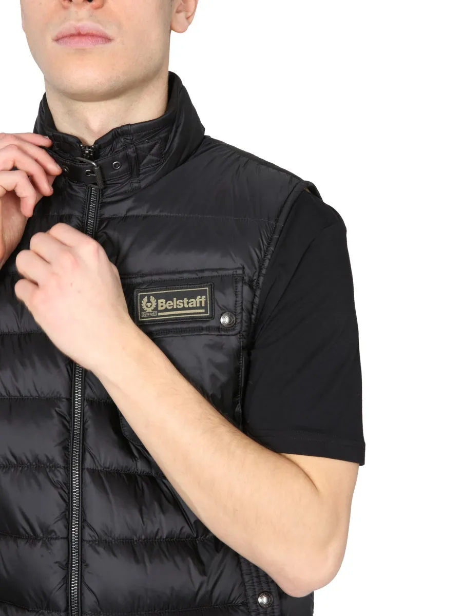 Belstaff Streamline Logo Patched Padded Gilet