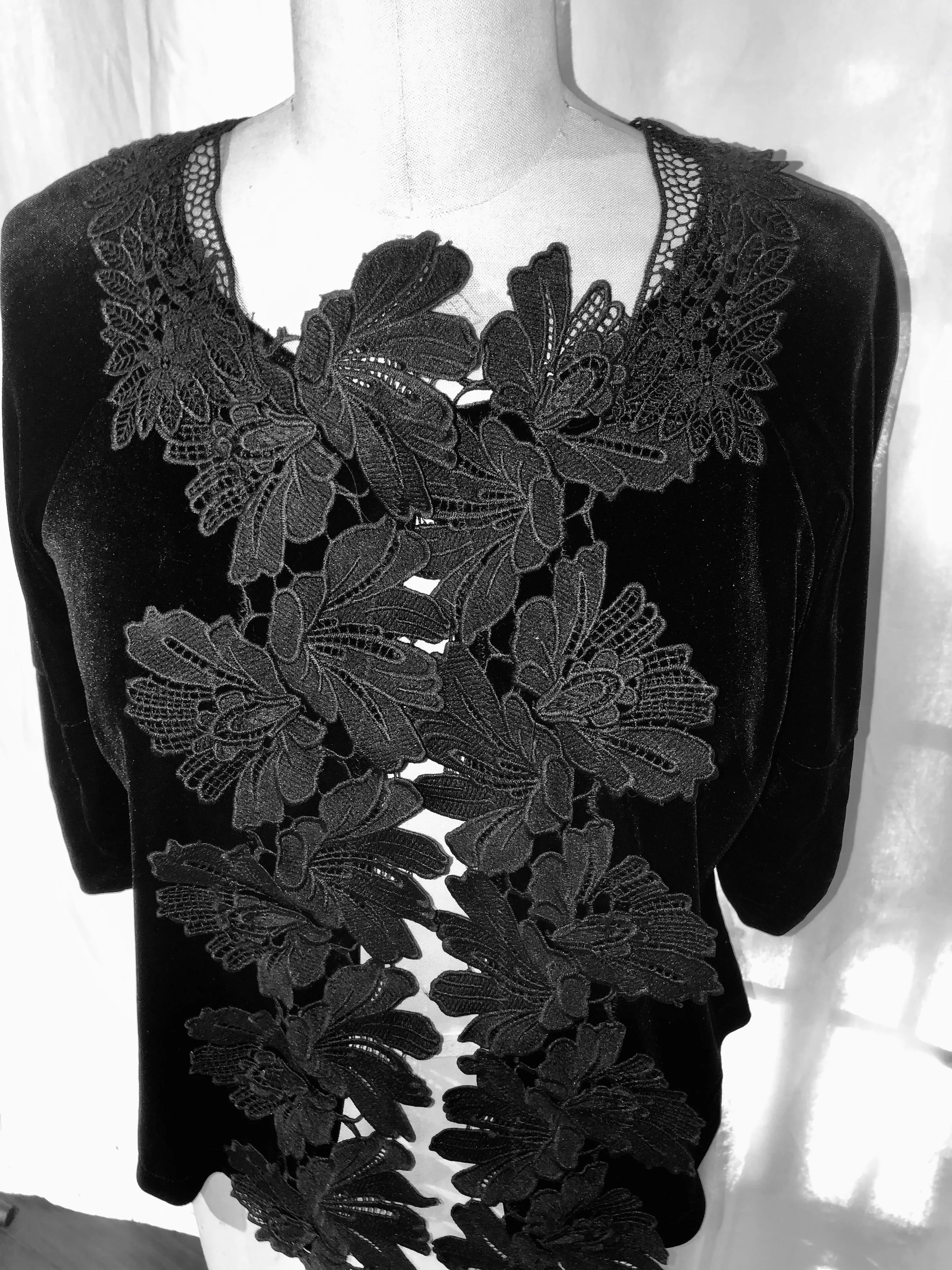 Black Velvet Cropped Jacket