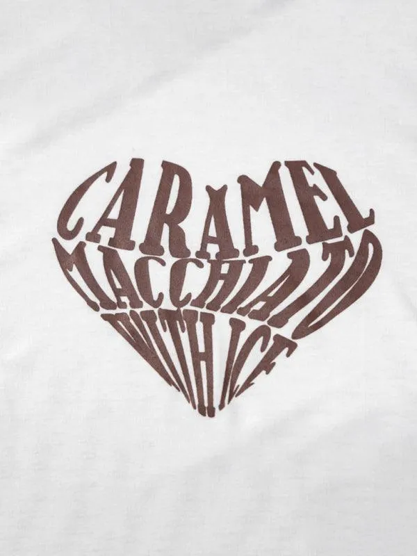 Bold Heart Print Crop Tee - Trendy Women's Graphic Top