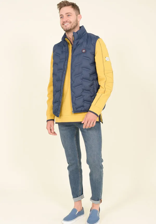 BRAKEBURN NAVY MENS GILET