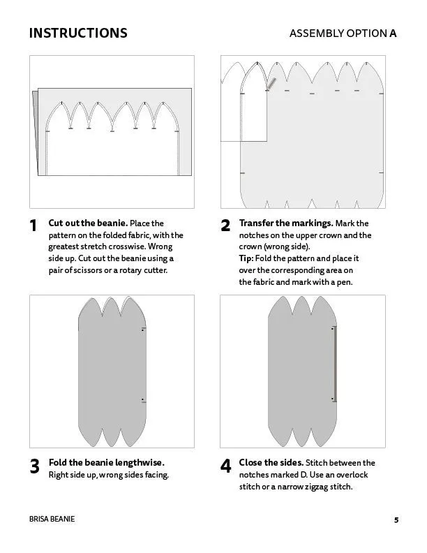 Brisa Beanie – PDF Sewing Pattern