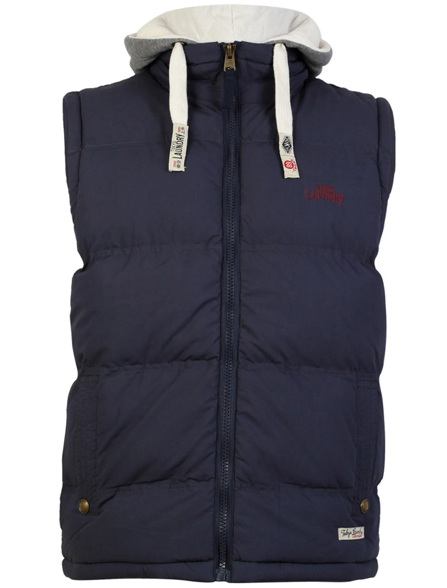 Brookmere hooded gilet in blue - Tokyo Laundry
