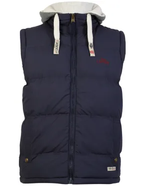 Brookmere hooded gilet in blue - Tokyo Laundry