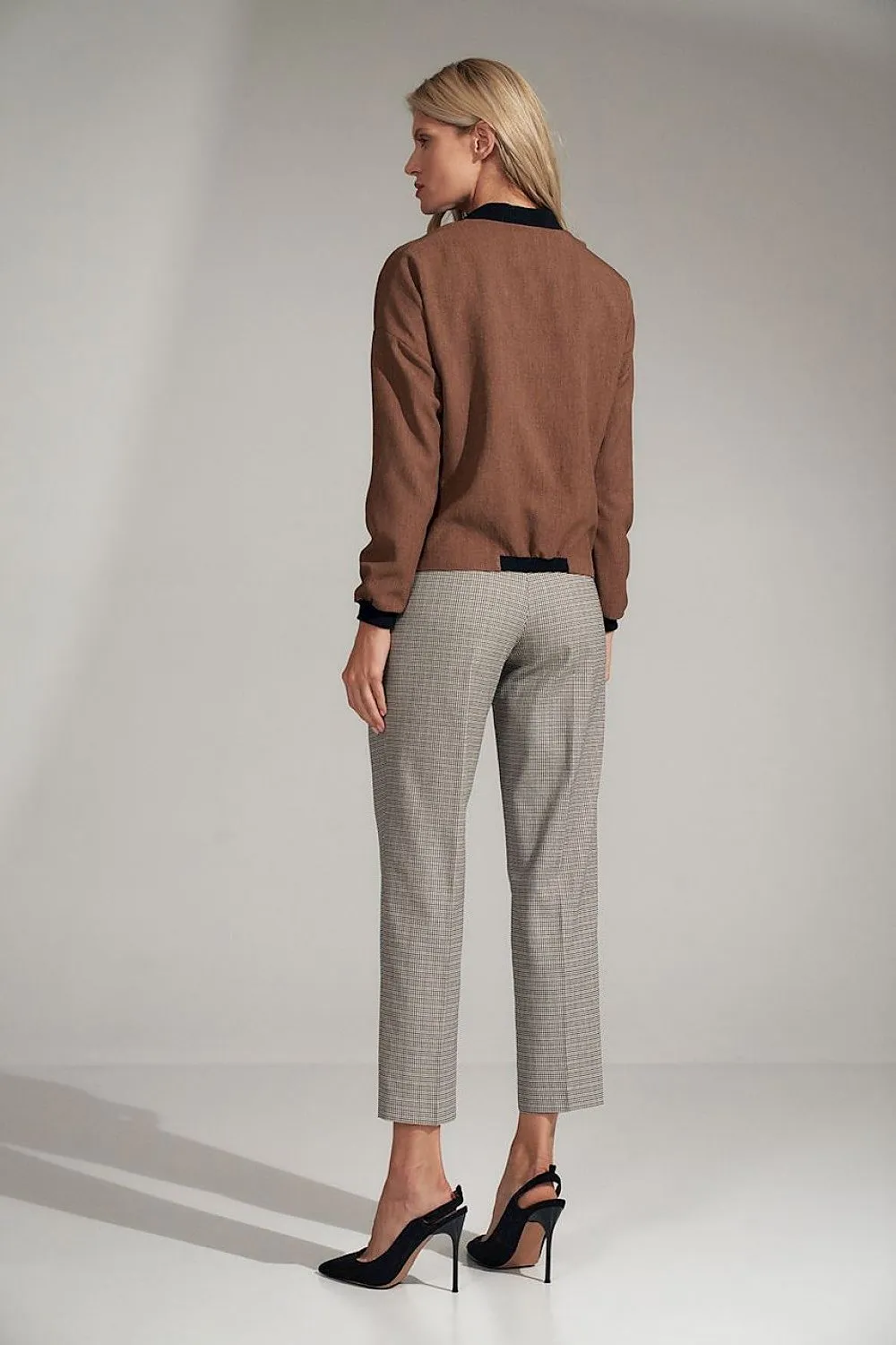 Brown thin bomber Jacket Figl