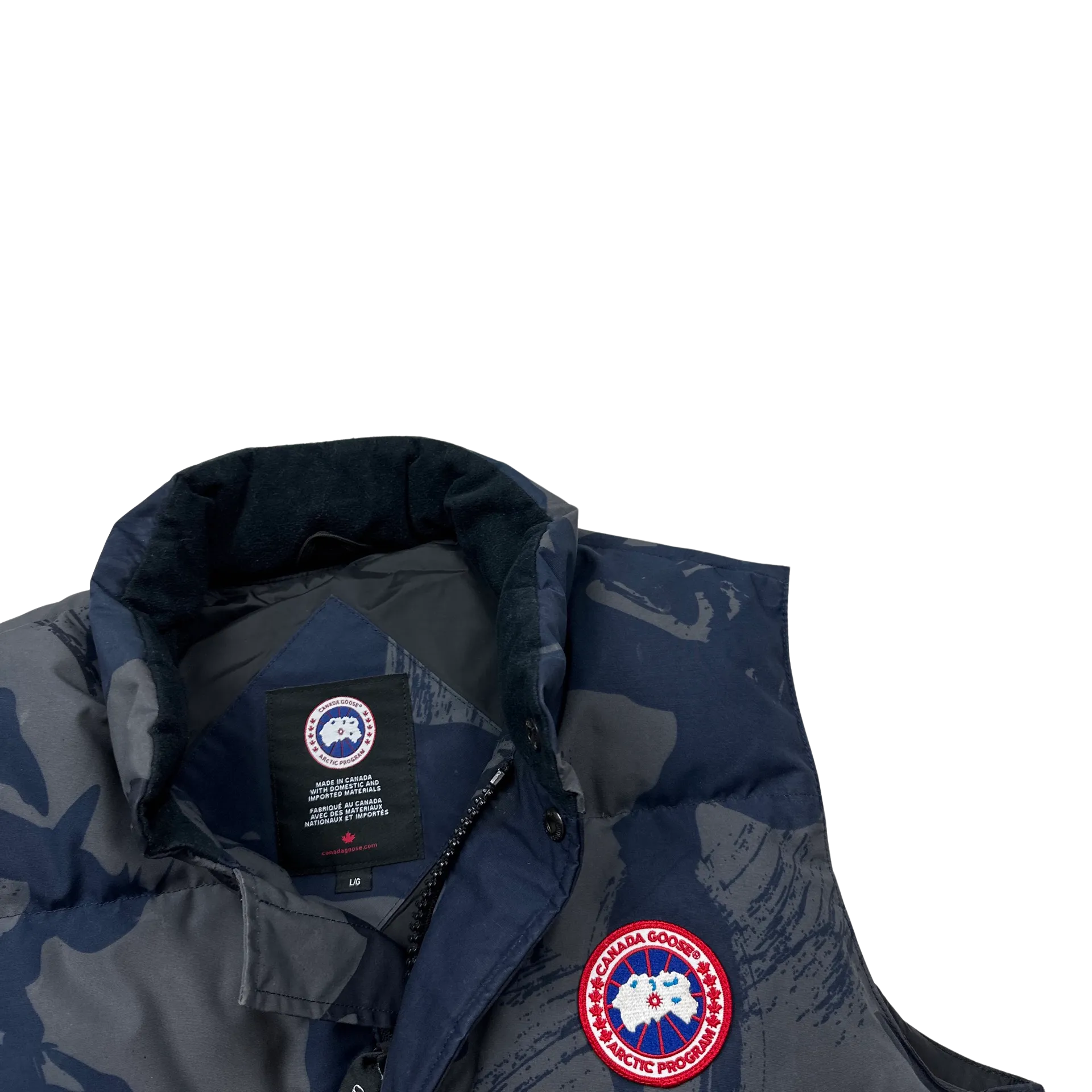 Canada Goose Blue Camo Gilet Vest - Large