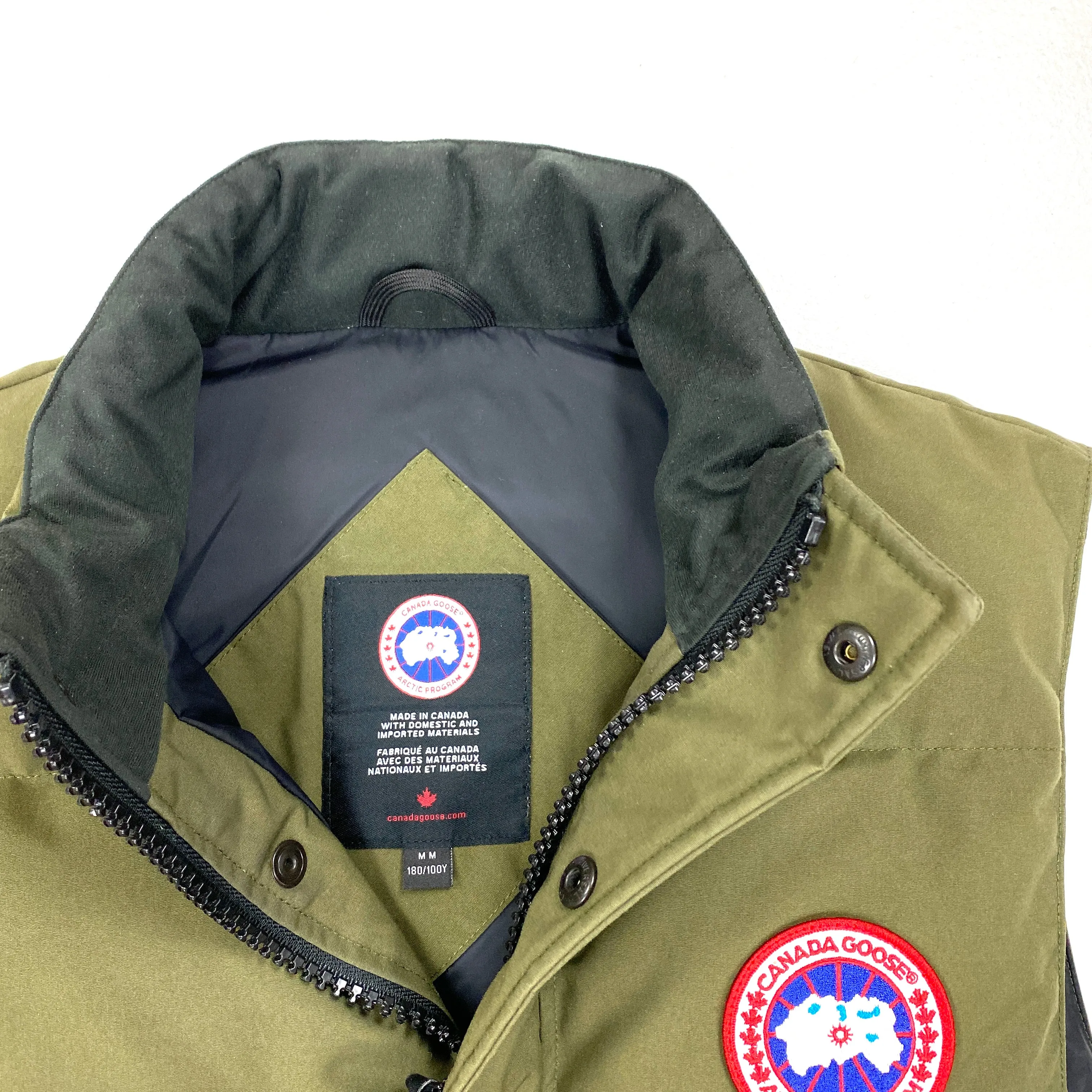 Canada Goose Khaki Down Filled Gilet