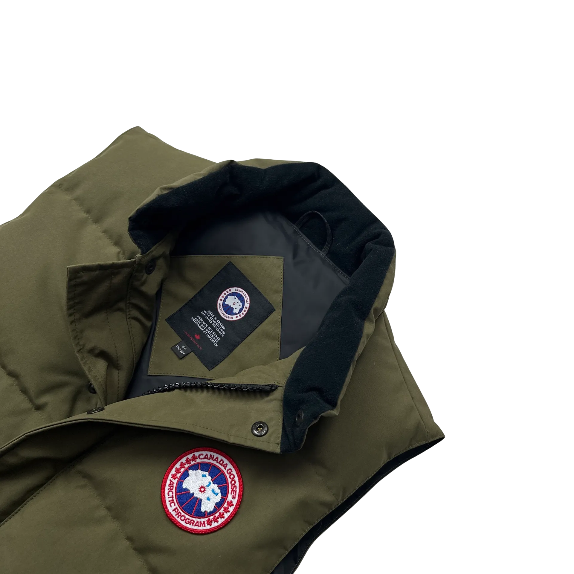 Canada Goose Khaki Freestyle Gilet Vest - Small