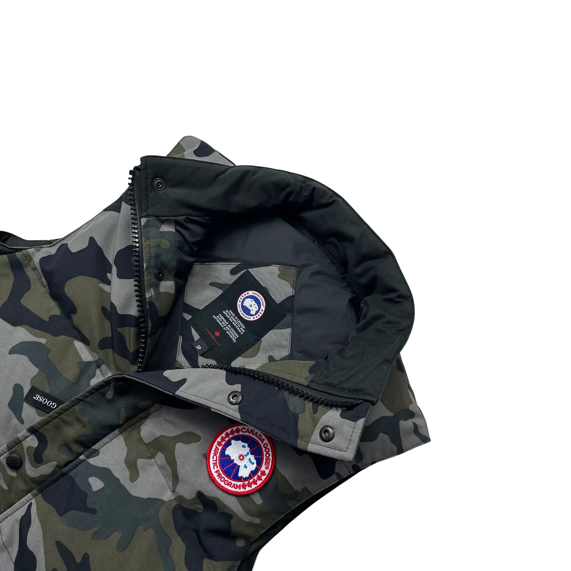 Canada Goose Woodland Camo Freestyle Gilet Vest - Small