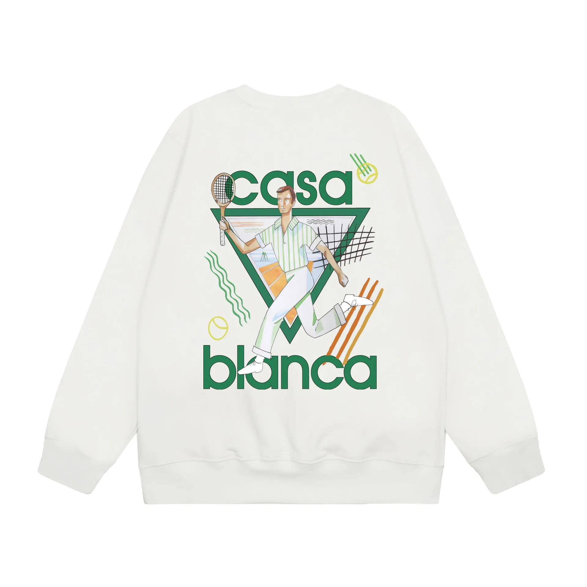 Casablanca Long sleeve T-shirt Crew neck loose terry sweater