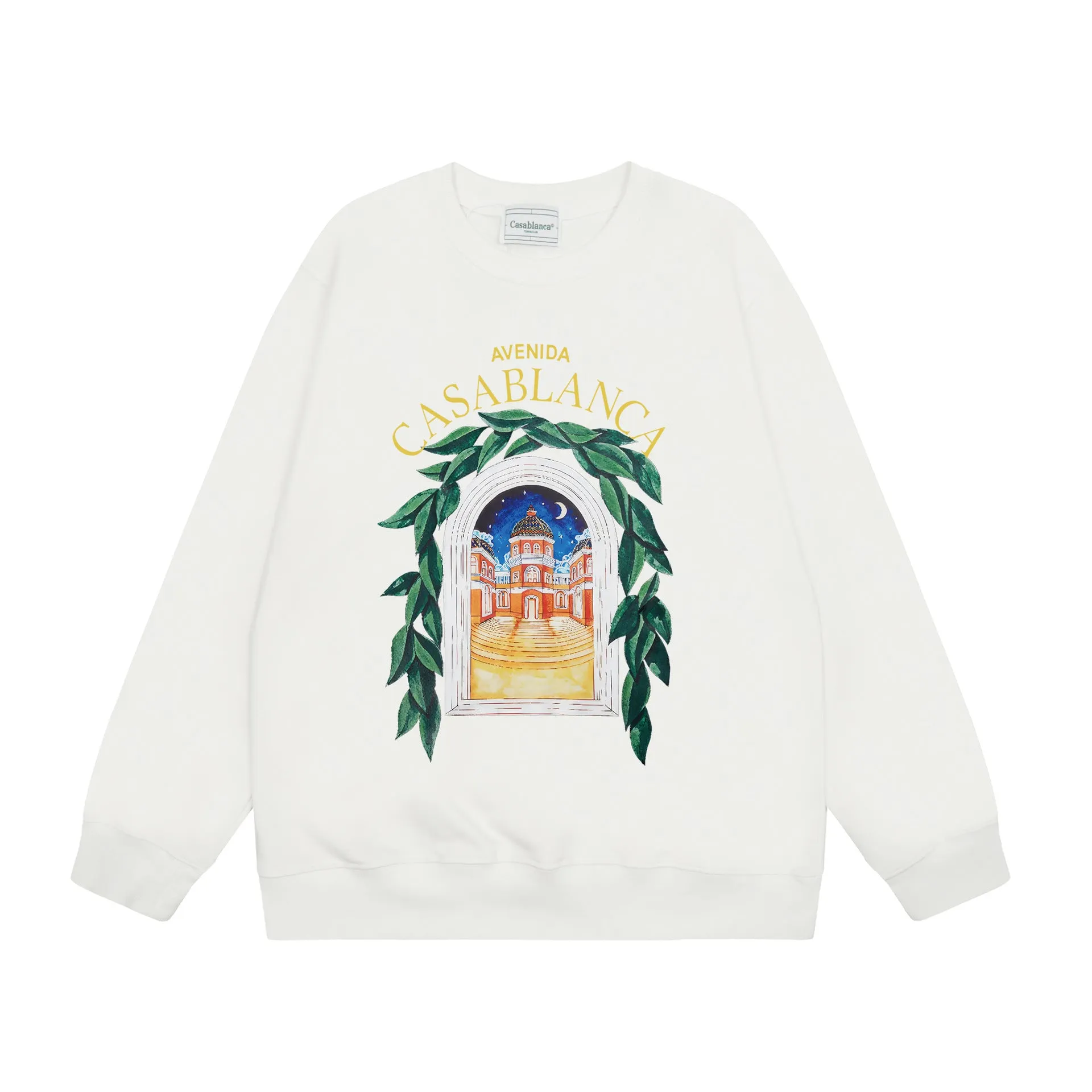 Casablanca Long sleeve T-shirt Crew neck loose terry sweater