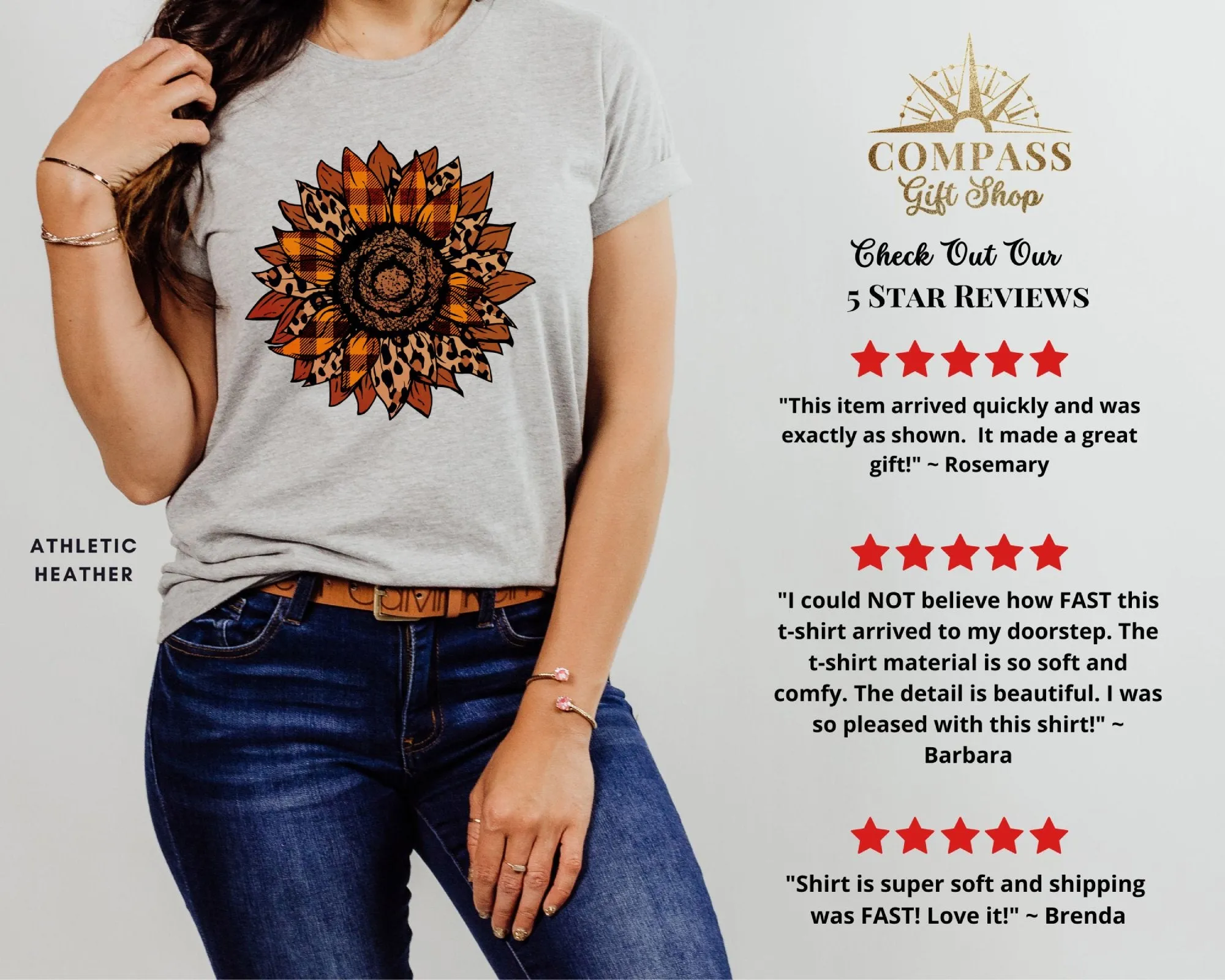 Cheetah & Buffalo Plaid Sunflower Shirt,Tank, Sweatshirt or Matching Family Tees. Perfect for Fall or Thanksgiving Gift