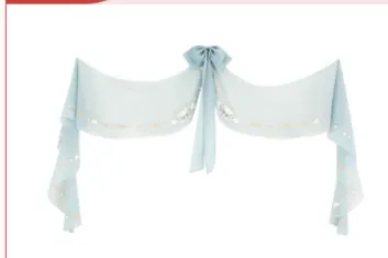 Chixia~Han Lolita Elegant Dusty Blue Tube Top Dress