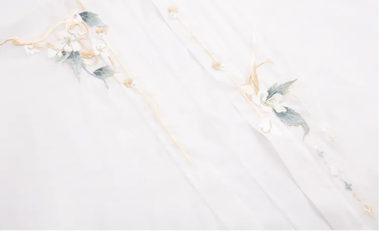 Chixia~Han Lolita Elegant Dusty Blue Tube Top Dress