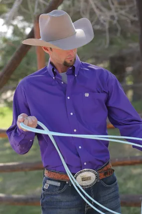 CINCH SOLID PURPLE BUTTON SHIRT
