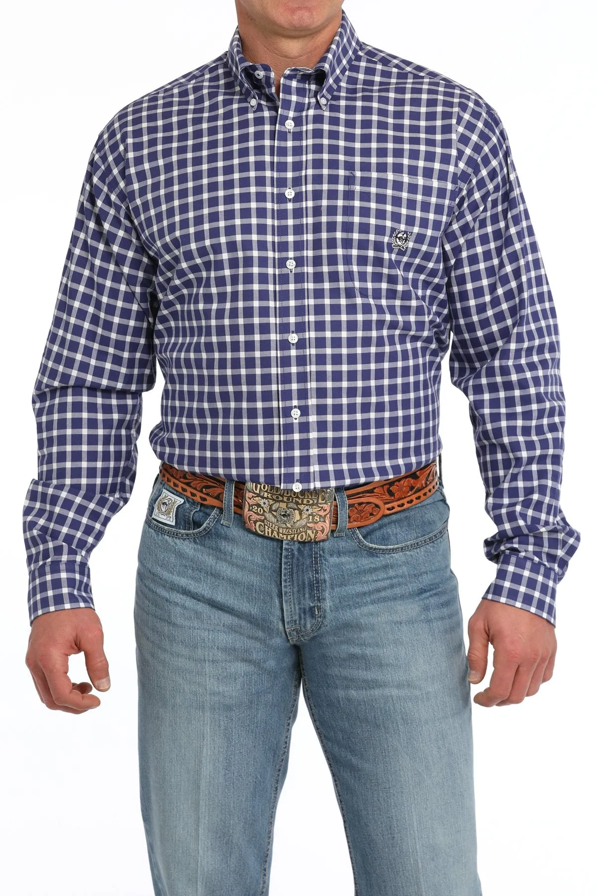 CINCH VINTAGE PLAID BUTTON DOWN WESTERN SHIRT