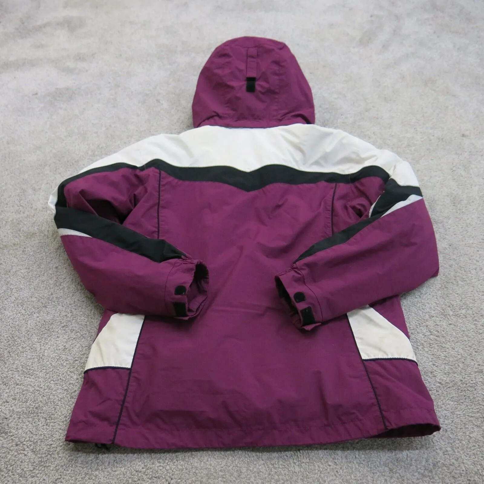 Columbia Jacket Women M Purple Long Sleeve Outdoor Interchange Hooded Parka Coat