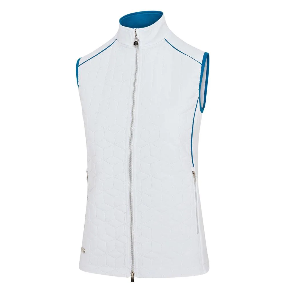 Contrast Piping Padded Gilet