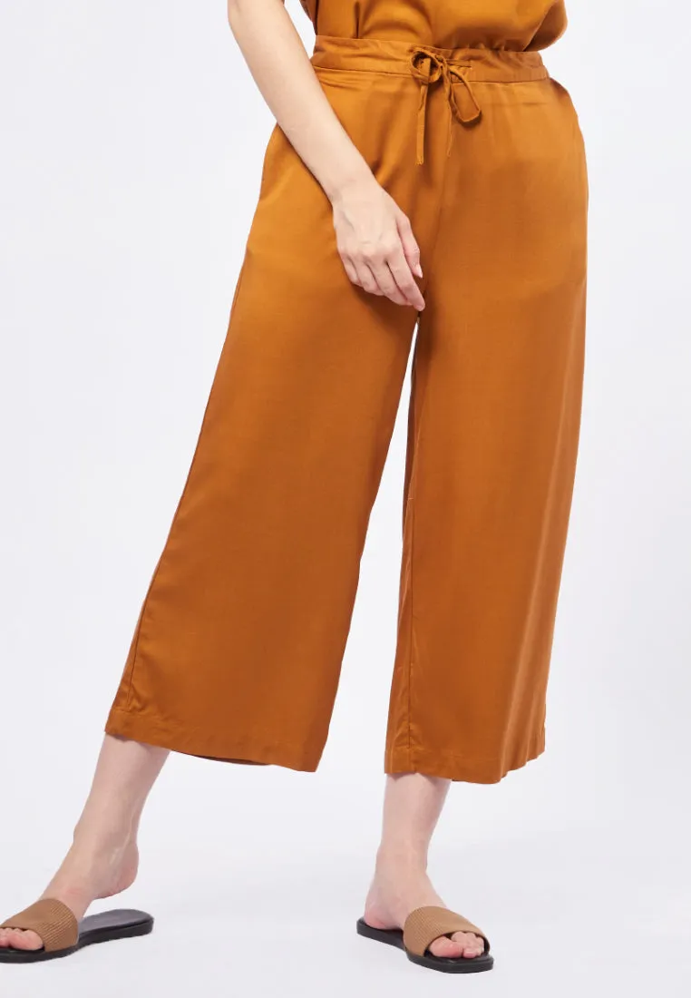 Culottes with Drawstring Details