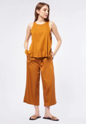 Culottes with Drawstring Details