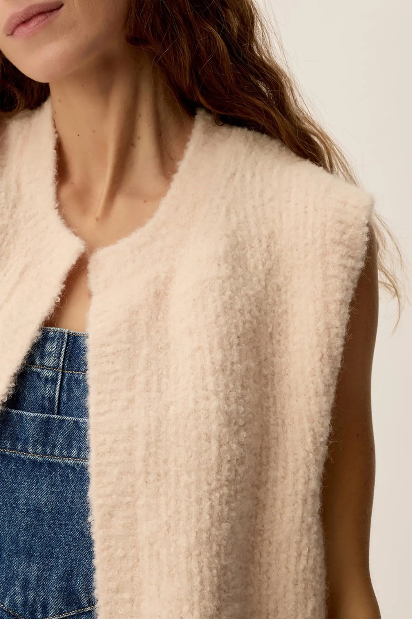 Des Petit Hauts Gilet Craig Poudre Pink 1E250013