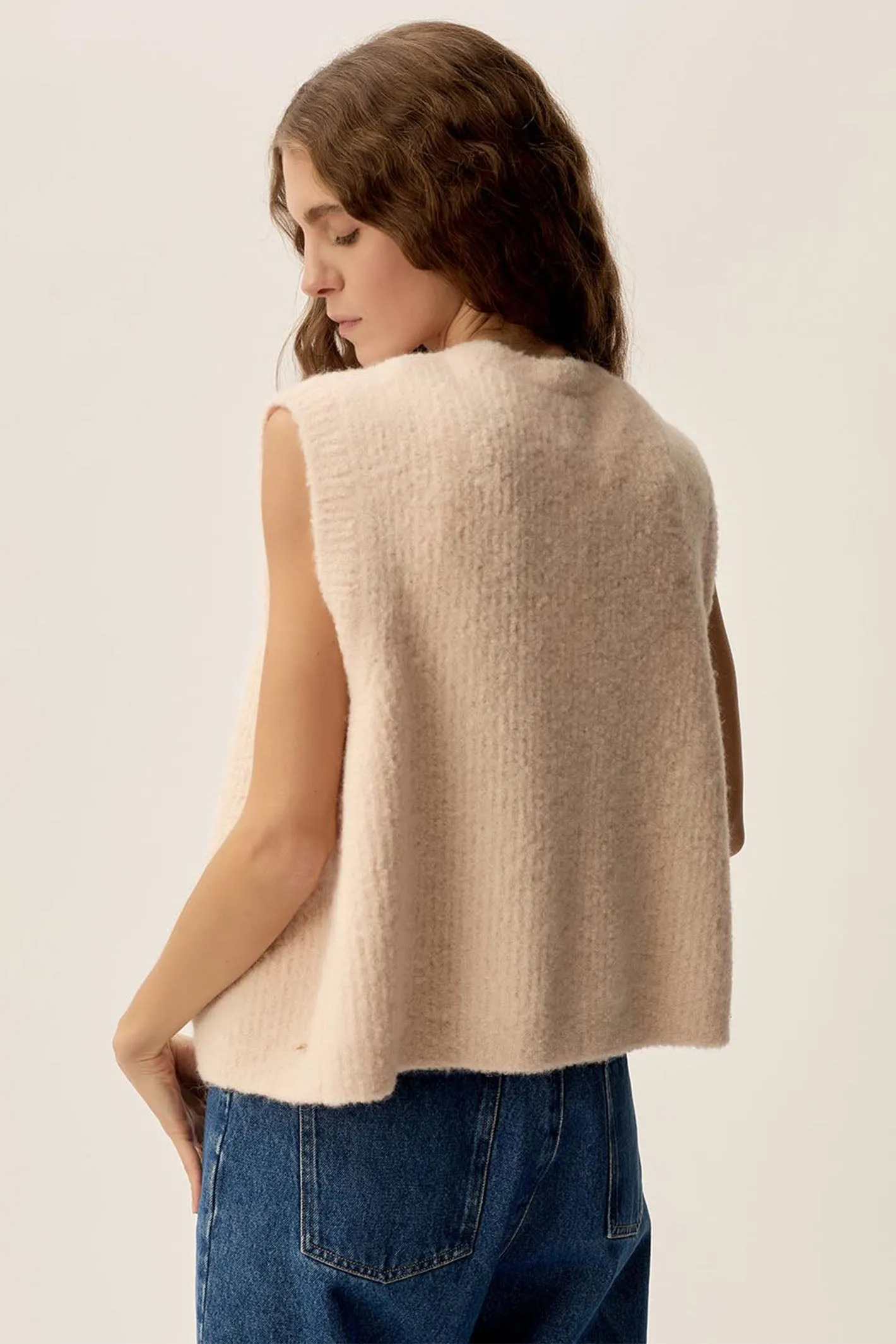 Des Petit Hauts Gilet Craig Poudre Pink 1E250013