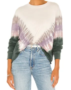 Dusty Rose Tie Dye Long Sleeve Crop | DAYDREAMER