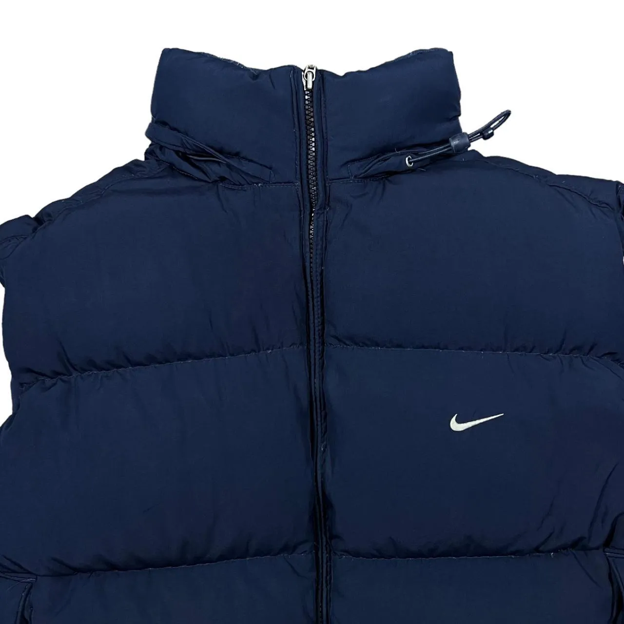 Early 00's NIKE Mini Logo Duck Down Feather Fill Padded Puffer Gilet