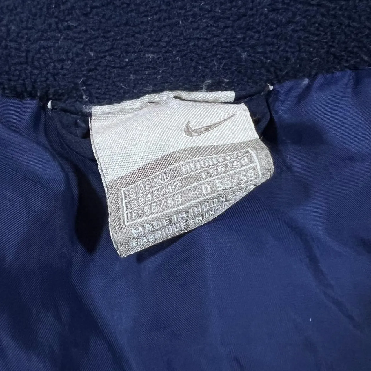 Early 00's NIKE Mini Logo Duck Down Feather Fill Padded Puffer Gilet