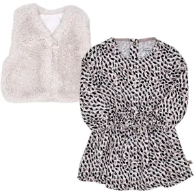 Ensemble robe imprimée et gilet