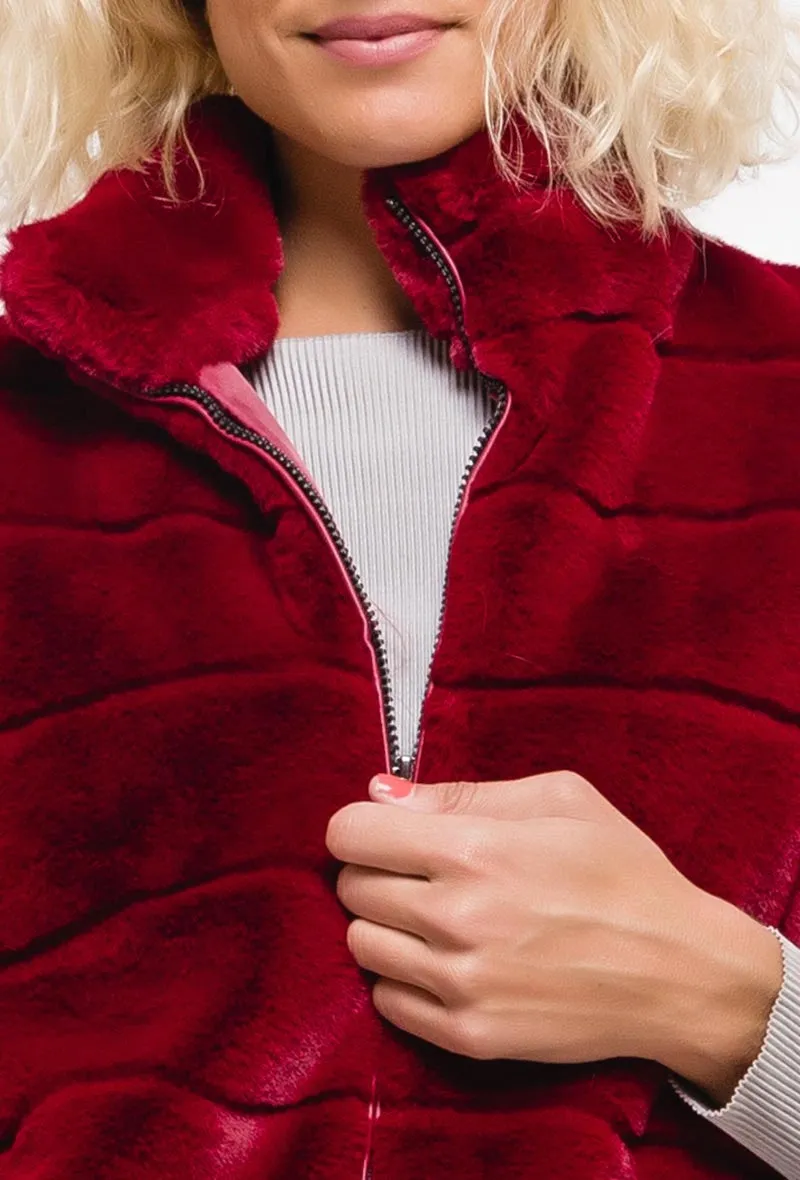 Ever Popular Italian Chunky Lined Faux Fur Gilet