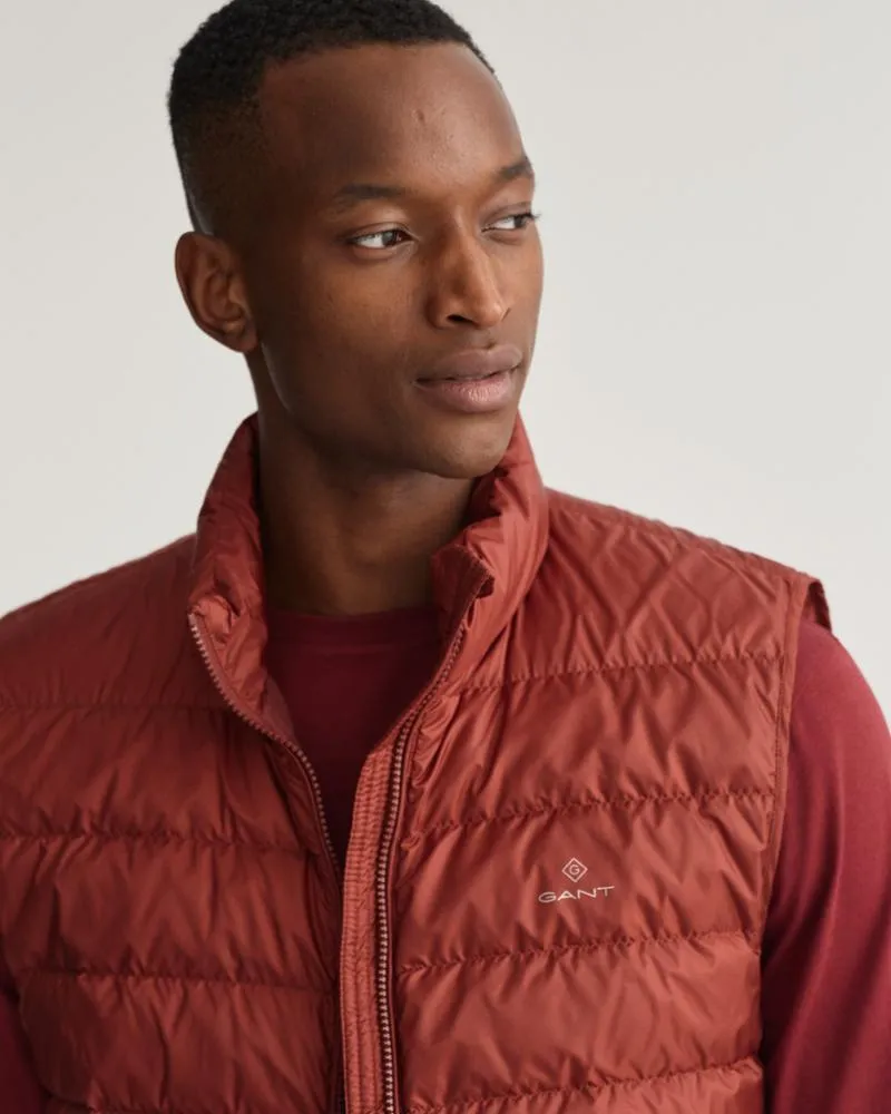 Gant Apparel Mens THE LIGHT DOWN GILET 633/BURGUNDY