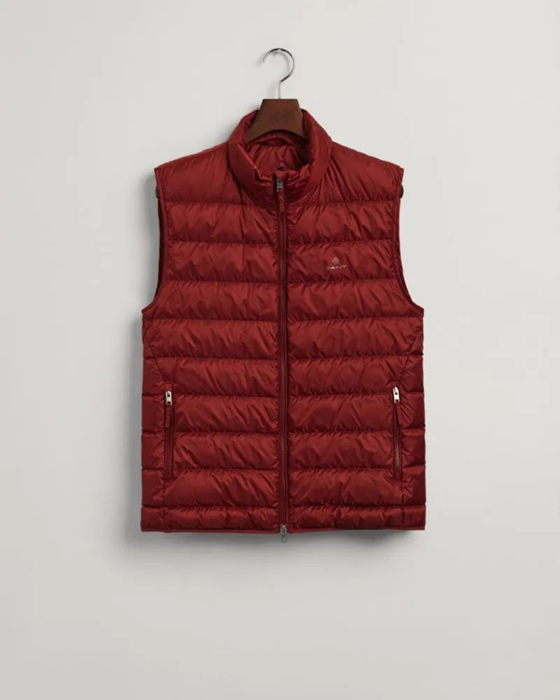 Gant Apparel Mens THE LIGHT DOWN GILET 633/BURGUNDY