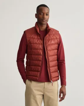Gant Apparel Mens THE LIGHT DOWN GILET 633/BURGUNDY