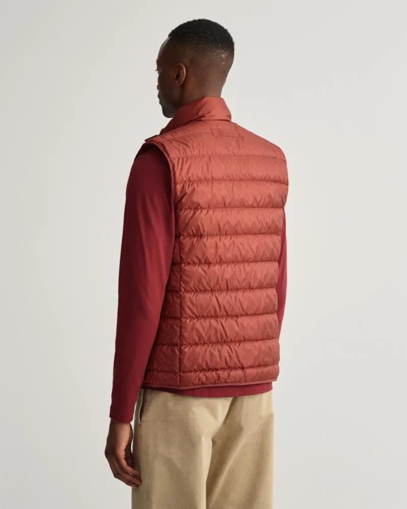 Gant Apparel Mens THE LIGHT DOWN GILET 633/BURGUNDY