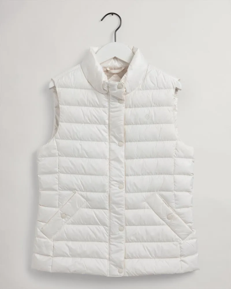 Gant Apparel Womens LIGHT DOWN GILET 130/CREAM