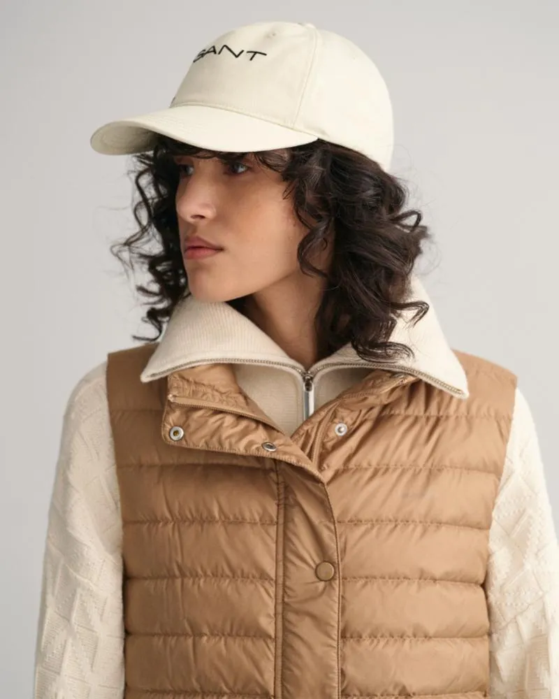 Gant Apparel Womens LIGHT DOWN GILET 213/WARM KHAKI