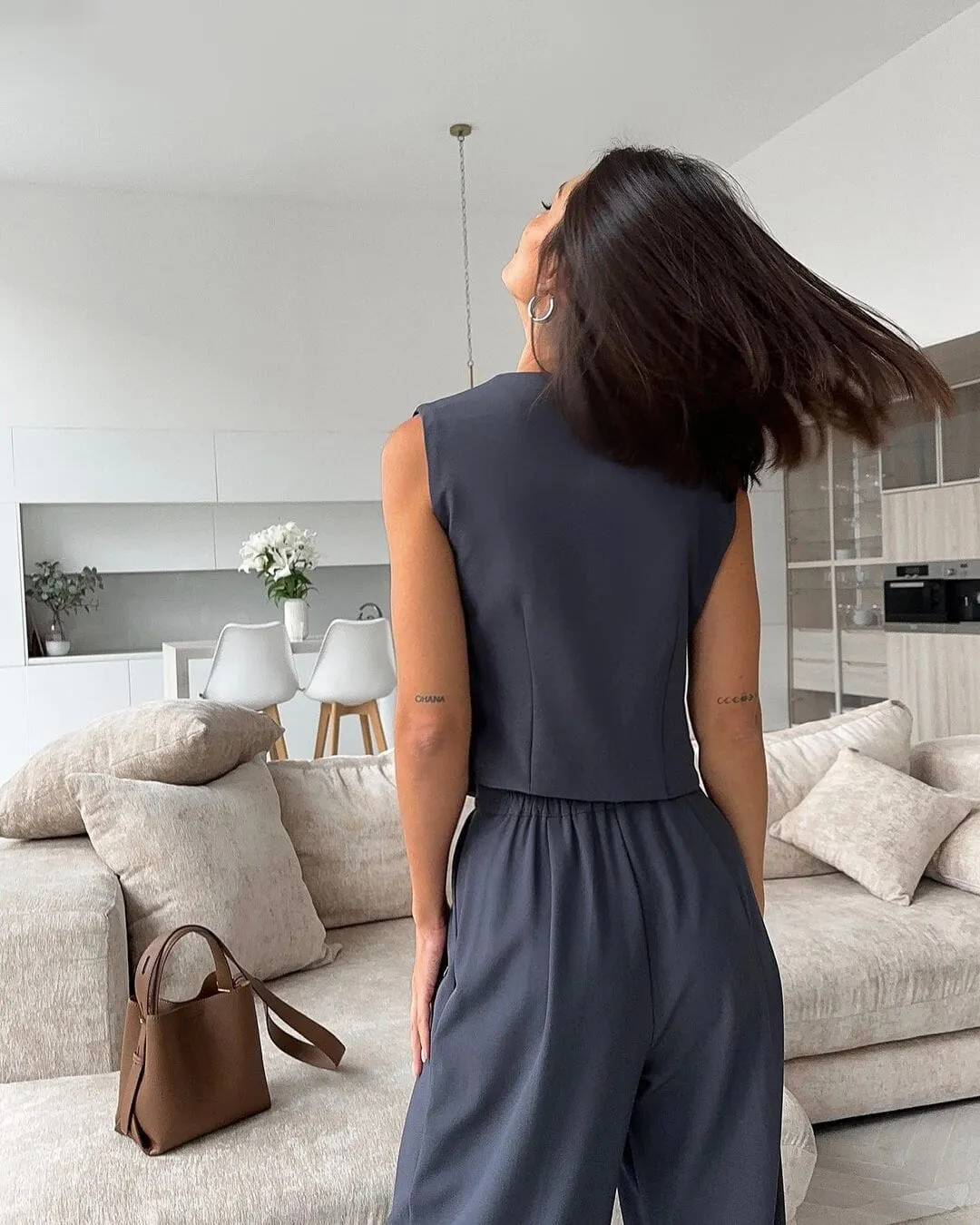 Gilet Costume Gris - Phoebe