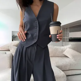 Gilet Costume Gris - Phoebe
