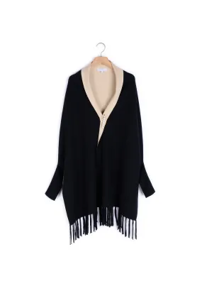 Gilet type étole avec franges