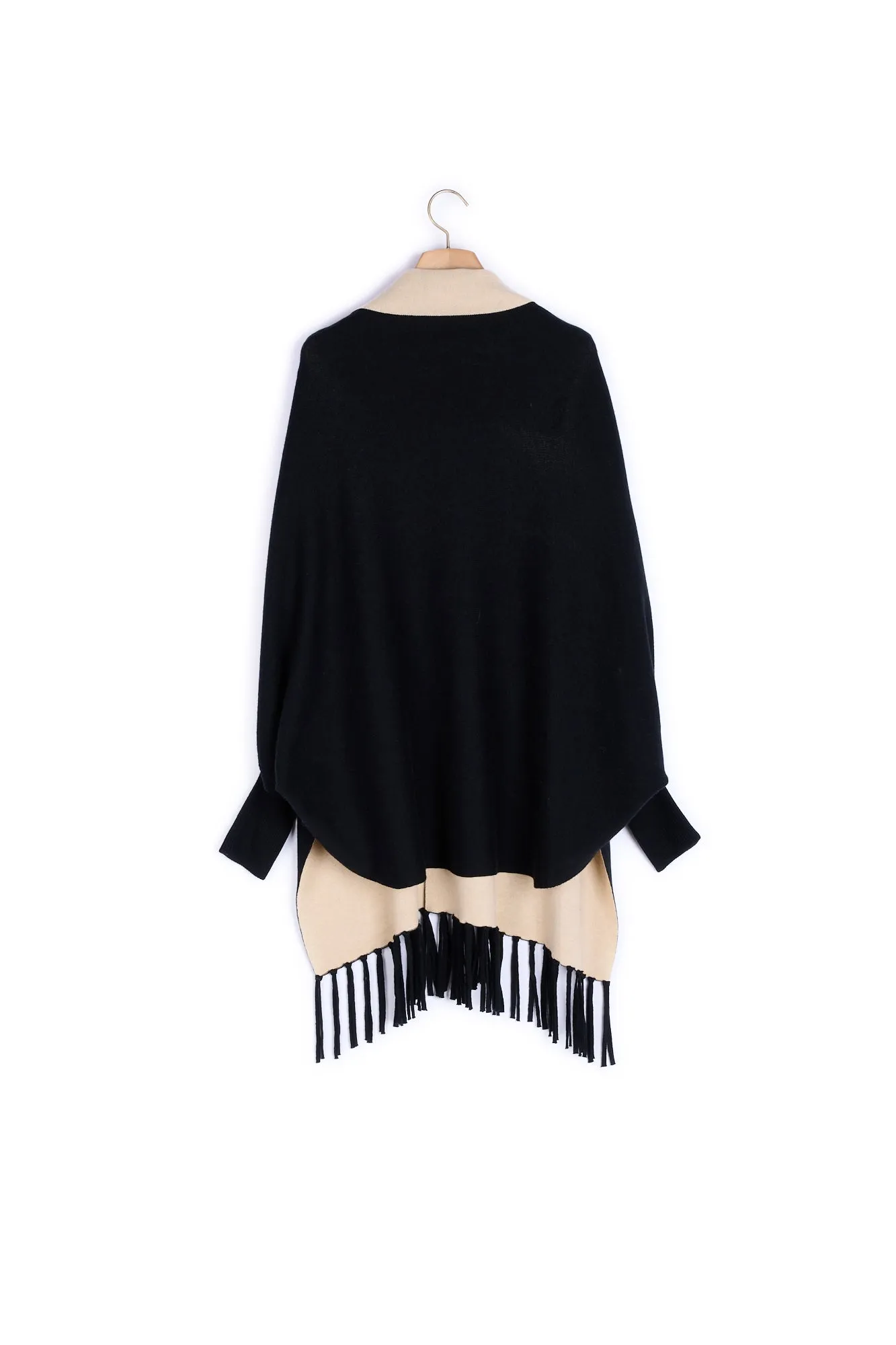 Gilet type étole avec franges
