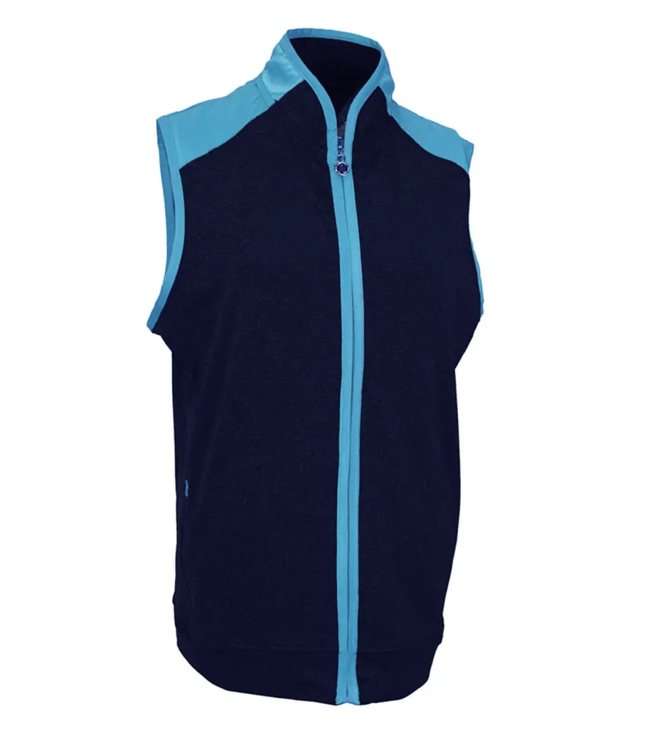 Island Green Womens IGLVST1964 Contrast Detail Gilet